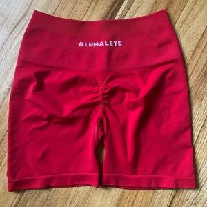 Alphalete Formula Red Short Shorts